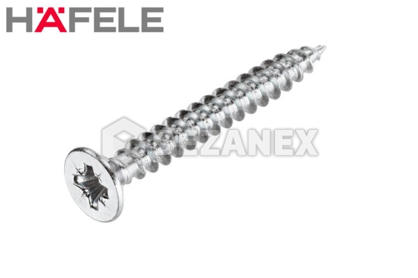 Häfele vrut do dreva  3,5 x40 bal bielý zinok /za 500ks/  