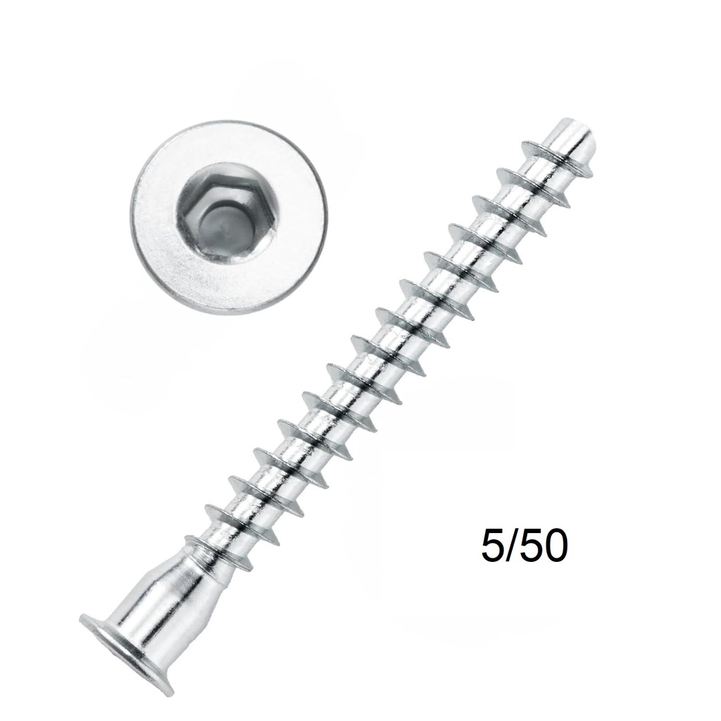 Konfirmát 5x50 /cena za 100ks/ NIKEL                      