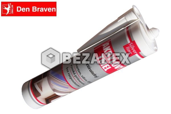 Den Braven -  Akryl 310 ml biely , Silver line