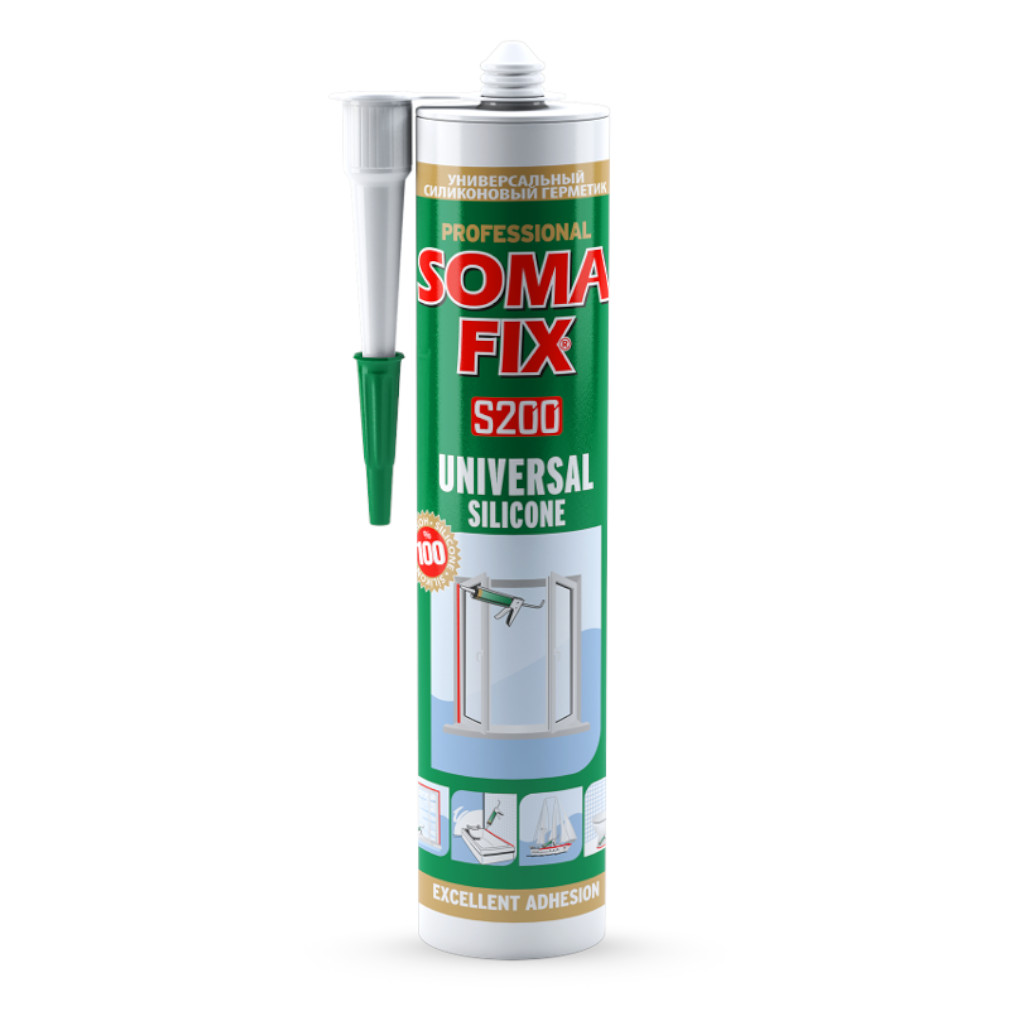 SOMAFIX - Univerzálny silikón bezfarebný, 280 ml - S200   