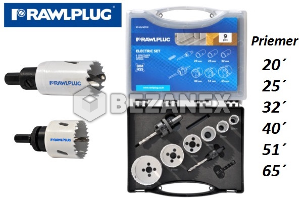 vykružovák SADA BI-Metal - Rawplug, ks                    