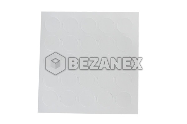 Krytka nalepovacia - malá  13´ - 001 biela, plát          