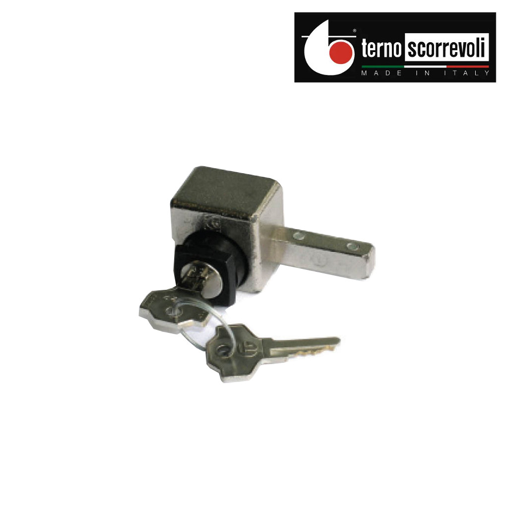 TERNO sklo - AL zámok na posuvné dvere , ks               