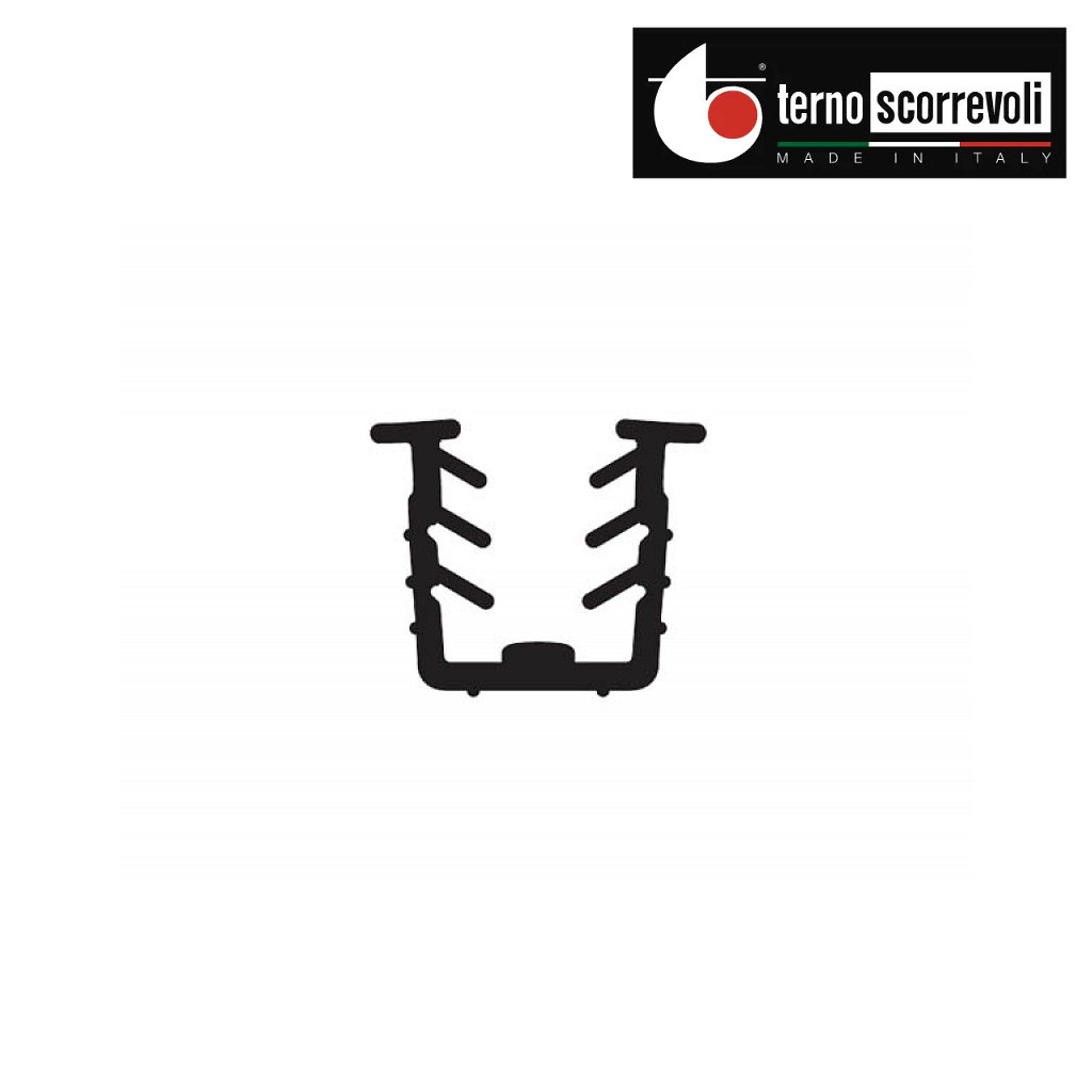 TERNO VETRINE na sklenené dvierka - Plastová výstuž do dolného profilu 3m