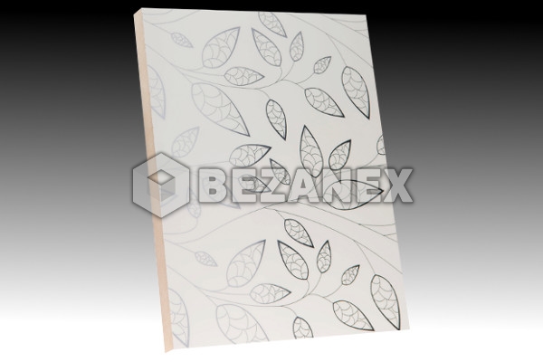 AGT DEKOR 3D - MDF 659 Metal leaf White /18x1220x2800mm/ks