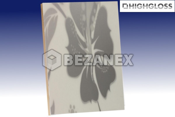 AGT SPECIAL - MDF H65 Biele kvety  /PVC/18x1220x2800mm/ks 