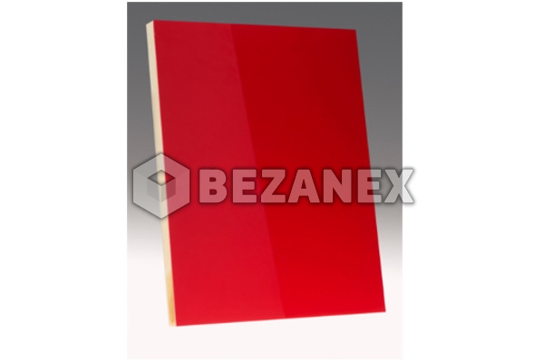 Akrylátová MDF Doska - červená lesk. /PVC/ 18x1220x2800mm 