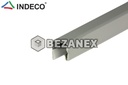 INDECO OC vodorovný profil striebro 10mm/2,4m ks          