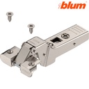 BLUM  - Vkladací na AL úzký rám - polonaložený 95´ Clip-top /71T960A/