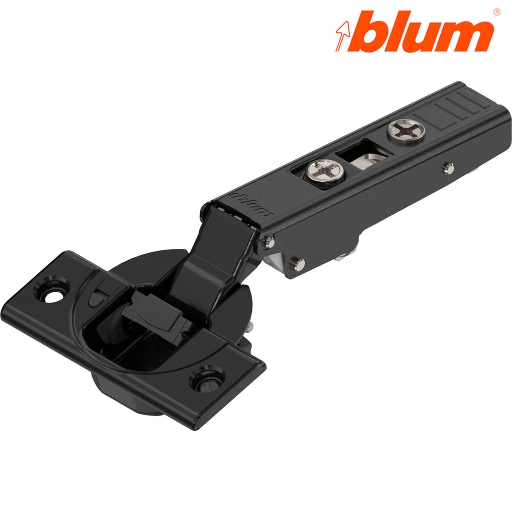 BLUM - Záves - Hydraulický Onyx čierny Naložený záves+podložka