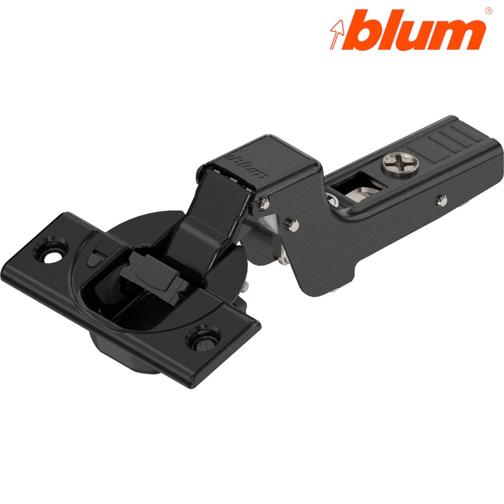 BLUM 01 - Záves - Hydraulický Onyx čierny Vložený 110° Clip-Top /71B3790/