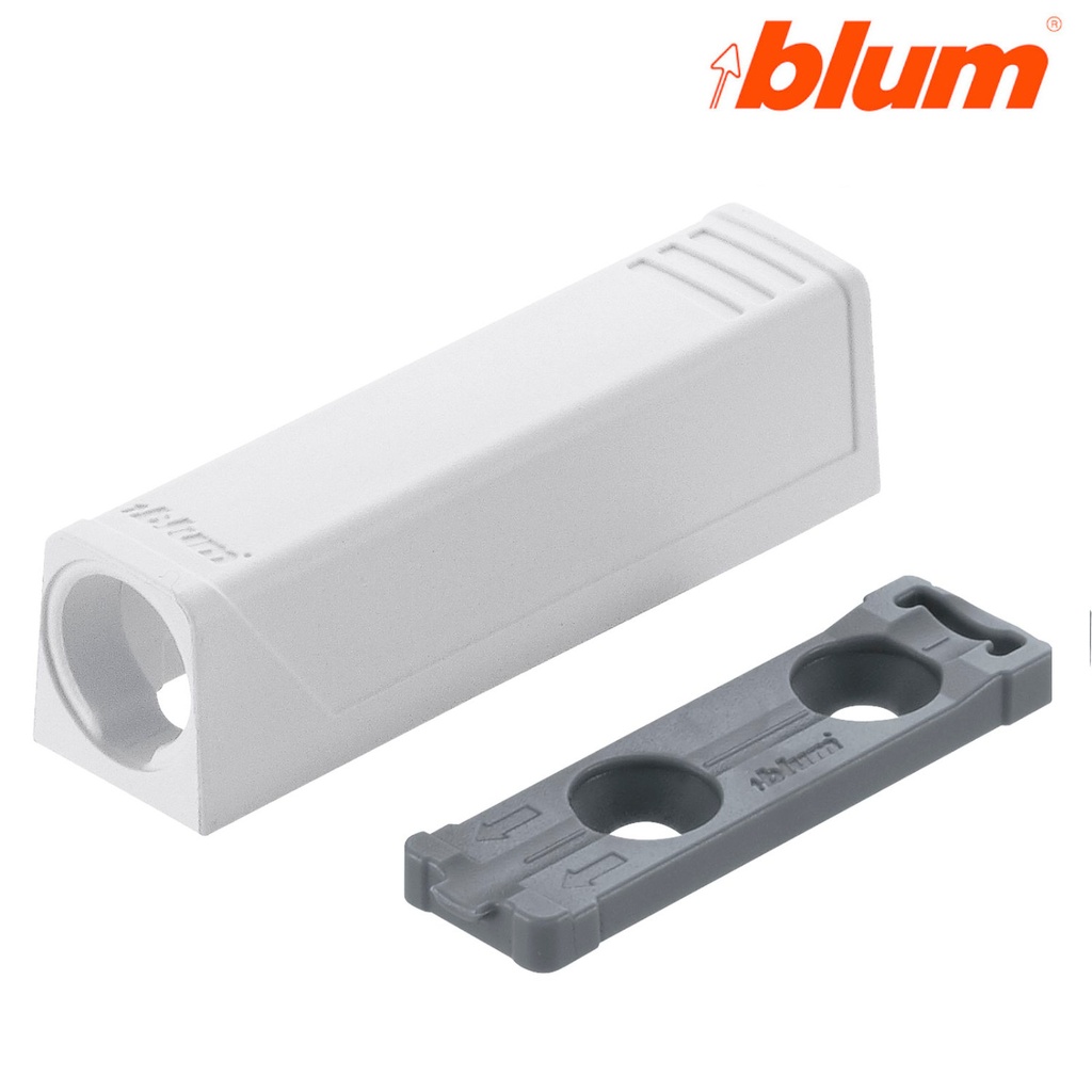 BLUM Tip on - push adaptér bielý krátky /956.1201/