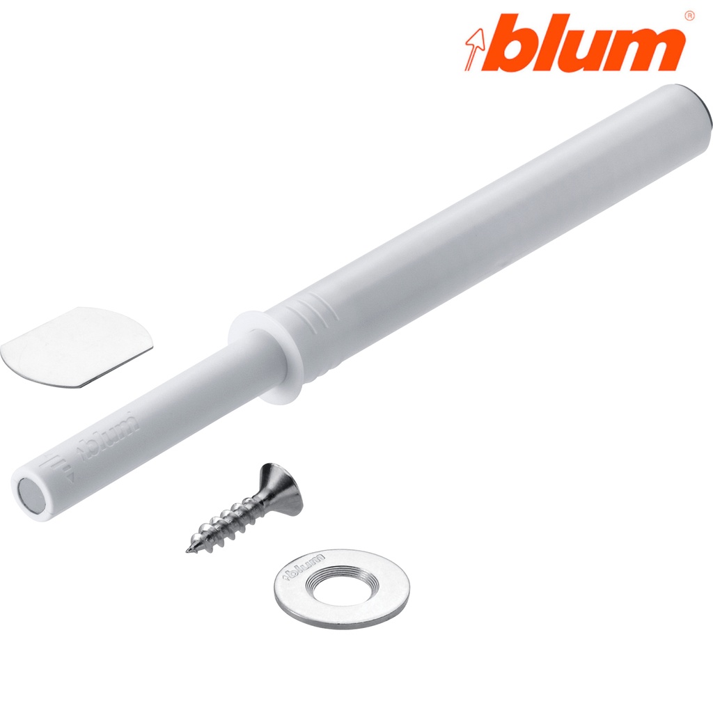 BLUM push nastavitelný - bielý - dlhý , ks                