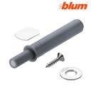 BLUM Tip on - push nastavitelný šedý krátky /956.1004/