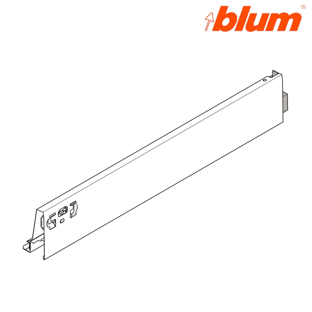 BLUM - ANTARO TOB - bok pravý M /bočnica/, 378M5002SA - 500 mm, BIELA  