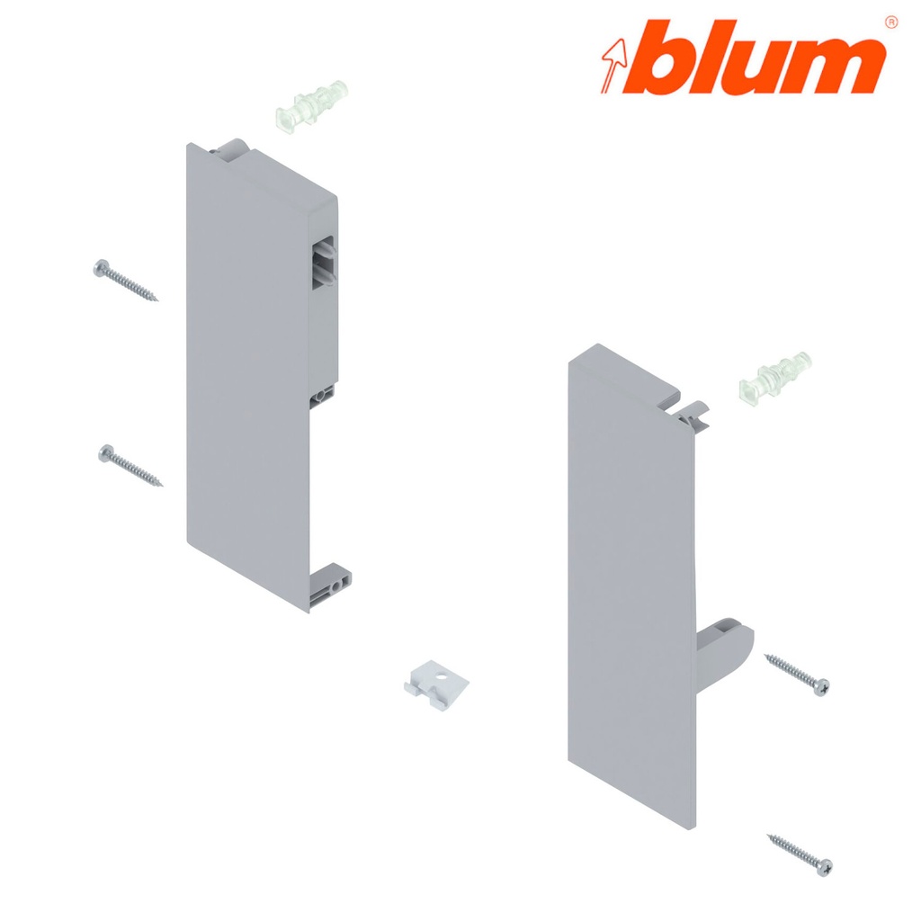 BLUM - ANTARO TOB - úchyt predného plechu - ŠEDÝ - 192C Ľ+P /ZIF.76C0/
