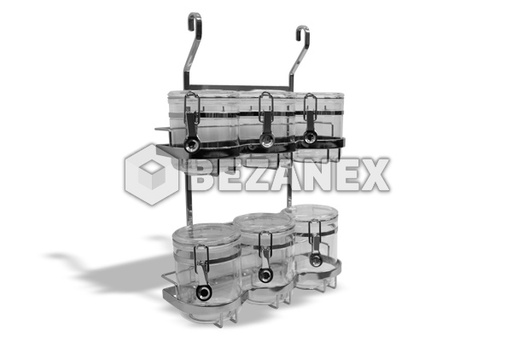 [1016111] Reling - polica na koreničky /+ 6 nádob/