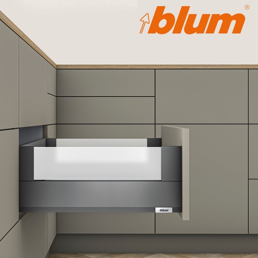 BLUM -  Merivobox- sada výška  E - BOXCOVER - Blumotion - 40kg - SIVÁ MATNÁ ORION