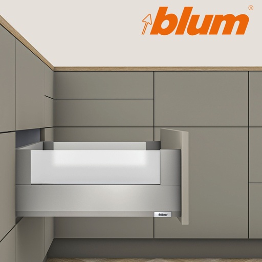 BLUM -  Merivobox - sada výška E - BOXCOVER - Blumotion - 40kg - SIVÁ MATNÁ