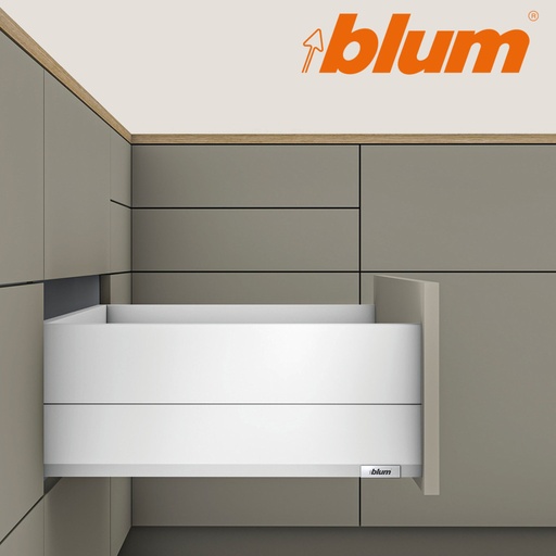 BLUM - Merivobox - sada výška  E - BOXCAP - Blumotion - 40kg - BIELA