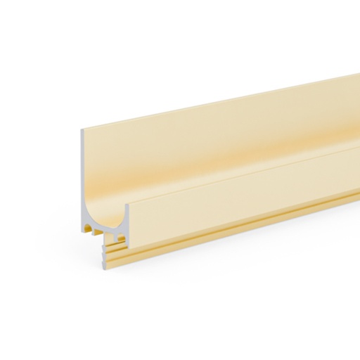 [06UM930Z] Úchytkový Profil  Zafrézovací  - UM-930 - s koncovkou - ZLATÝ