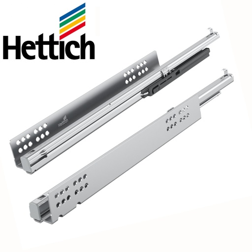 [H020004] HETTICH - QUADRO V6 - Silent System - plnovýsuv s tlmením - 30 kg nosnosť 