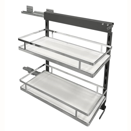 10 - ML systems - Kôš bočný s dreveným dnom s tlmením - Univerzálný L+P Bielý