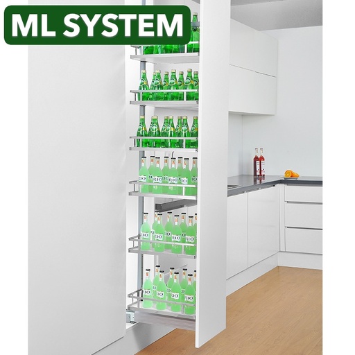 10 - ML systems - Potravinový stojan BIELÝ/CHRÓM 