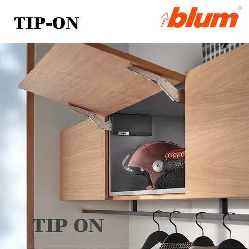 BLUM - AVENTOS HK TOP - KOMPLET SET - sada - TMAVO SIVÁ - na plné dvere - TIP ON 