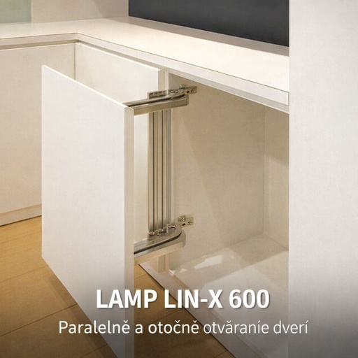 [L20260305] LAMP® SADA na nábytkové posuvné kovanie - LIN-X 600 