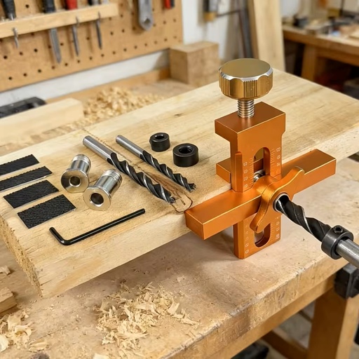 [18202602]  Montážna šablóna na dvierka – vrtací prípravok 2-v-1