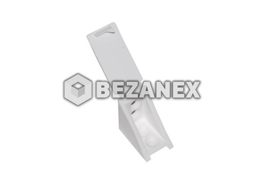 [1300439] Plastový držiak police veľký 01 biela