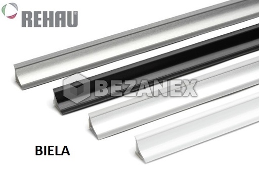 [1505373] SLIM - vodná lišta malá nalepovacia - biela, 1m          