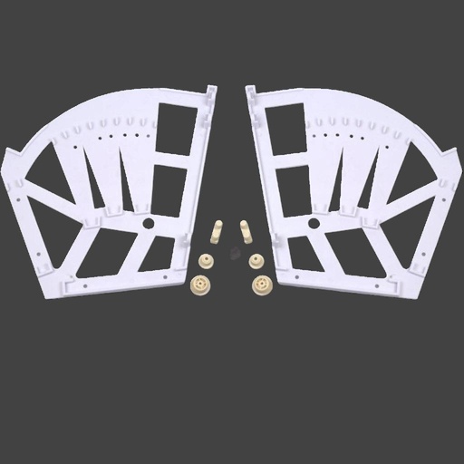 [1616332] Botníkový - sklop biely 3 -dielny HETTICH