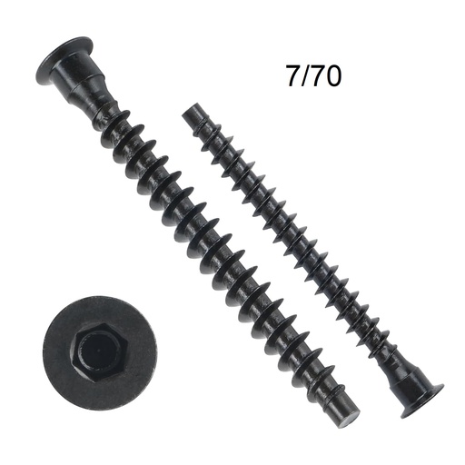 [1715075] Konfirmát  7x70 /cena za 100ks/ ČIERNE                    