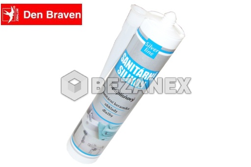 [1807843] Den Braven - Sanit. silikon 280ml trans. , Silver line, ks