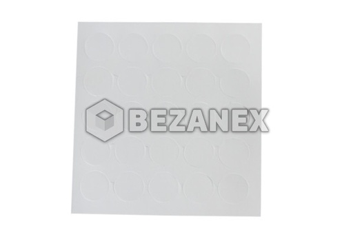 [2012155] Krytka nalepovacia - malá  13´ - 001 biela, plát          