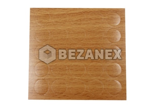 [2012243] Krytka nalepovacia - malá  13´ - 034 buk tmavý, plát      