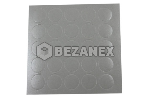 [2012251] Krytka nalepovacia - malá  13´ - 049 platina šedá, plát   