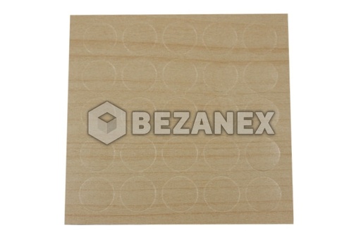 [2012256] Krytka nalepovacia - malá  13´ - 054 javor vancouver, plát