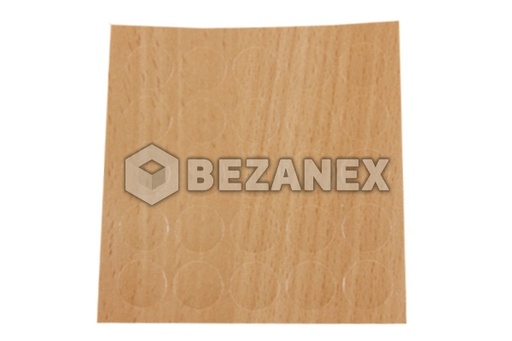 [2012160] Krytka nalepovacia - malá  13´ - 157 buk svetlý, plát     