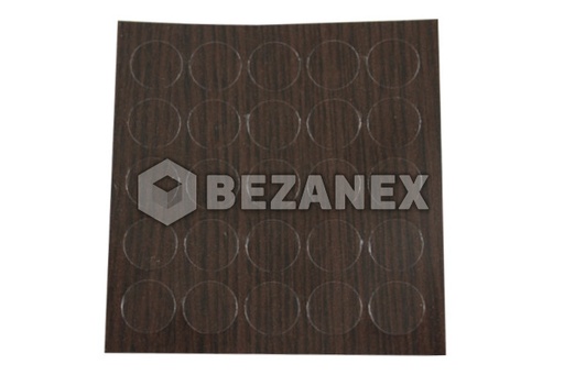 [2012162] Krytka nalepovacia - malá  13´ - 159 gaštan wenge, plát   