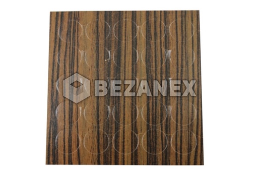 [2012169] Krytka nalepovacia - malá  13´ - 167 zebrano negro, plát  