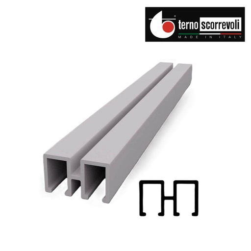 [2217702] TERNO VETRINE na sklenené dvierka - Plastová výstuž do hornej kolajnice 3m