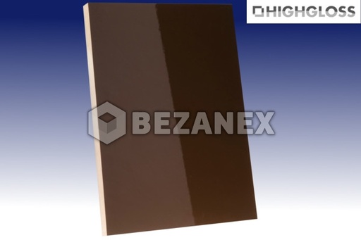 [2408058] AGT PLAIN - MDF 620 HG Brown / PVC/18x1220x2800 mm/, ks   