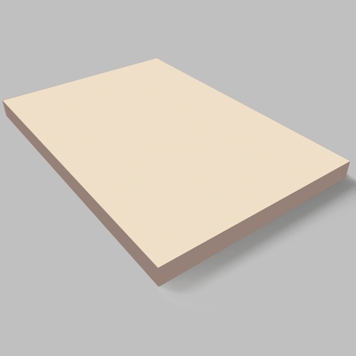 [2430417] Akrylátová MDF Doska - Matná - Krémová / PVC/ 18x1220x2800mm 