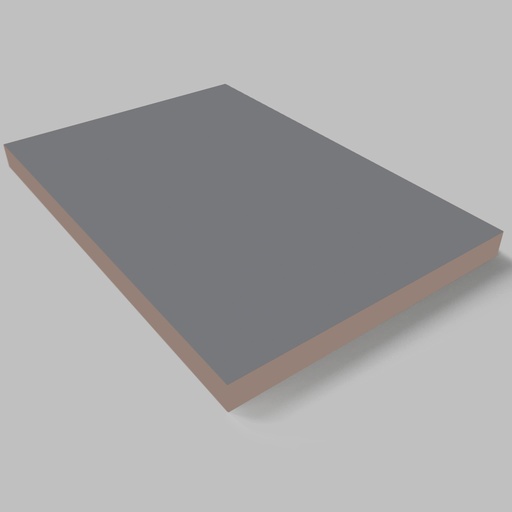 [2430418] Akrylátová MDF Doska - Matná - Sivá / PVC/ 18x1220x2800mm    