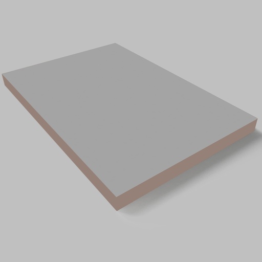 [2431750]  Akrylátová MDF Doska - Matná - Svetlo sivá / PVC/ 18x1220x2800mm 
