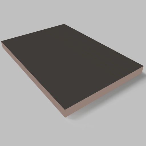 [2430420] Akrylátová MDF Doska - Matná - Tmavo sivá /PVC/ 18x1220x2800mm
