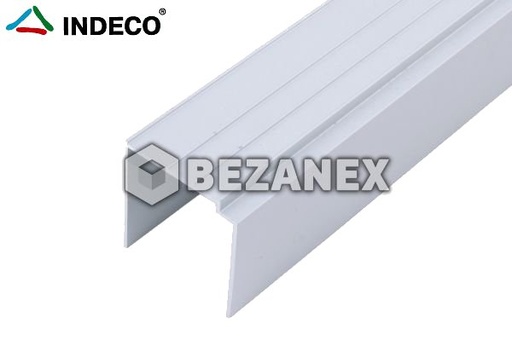 [2501419] Indeco  - jednokolaj  horná  - striebro - AL ,1m          